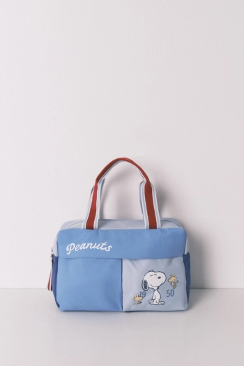 Велика синя косметичка з принтом Snoopy