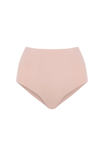 Бежеві коригуючі трусики з високою посадкою та ефектом push-up