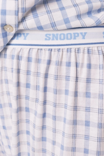 Классическая голубая хлопковая пижама Snoopy