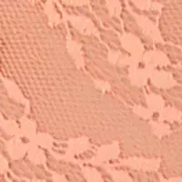 Широкие трусики-бразилиана кружевные персикового цвета