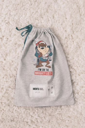 Длинная мужская пижама из 100% хлопка