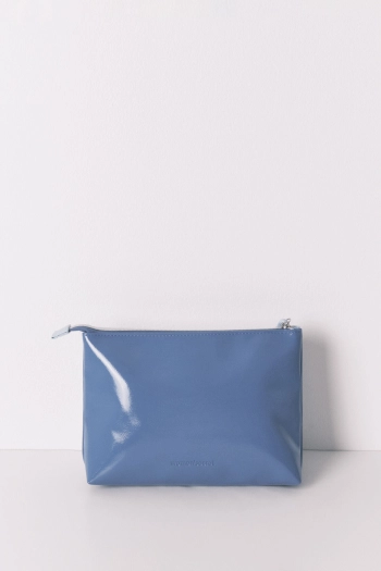 Середня подвійна косметичка зі штучної шкіри