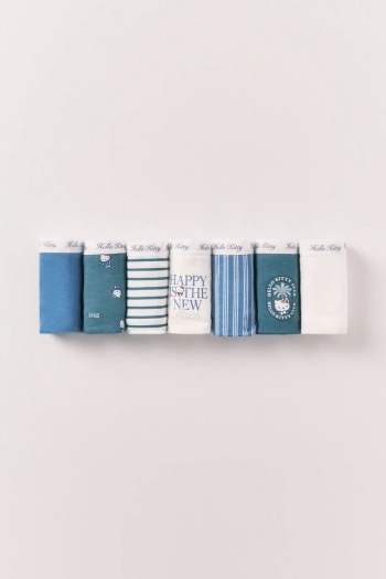 Набір із 7 широких трусиків з бавовни Hello Kitty