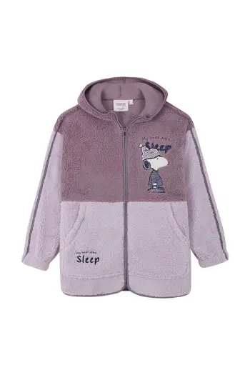 Короткий халат Snoopy из искусственной овчины