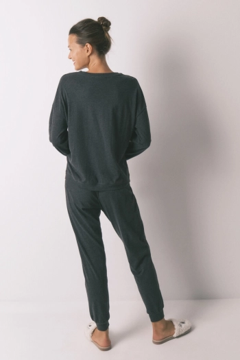 Довга сіра бавовняна піжама Bugs Bunny