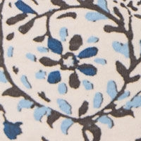 Пижама с брюками-капри из хлопка с узором пейсли