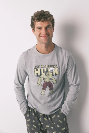 Довга чоловіча піжама 100% бавовна Халк