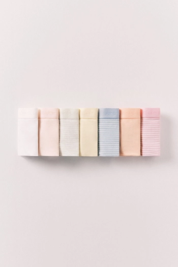 Набір із 7 класичних трусиків з м’якої бавовни з логотипом