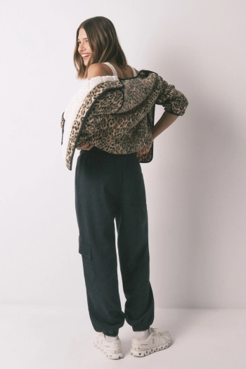 Довгі штани Carrot з тонкого сірого флісу