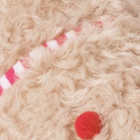 Бежевые тапочки из искусственной овчины Snoopy