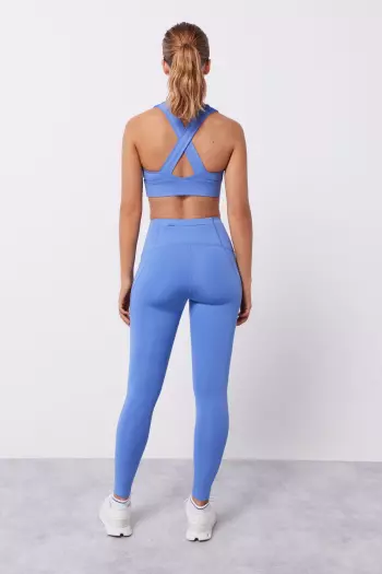Блакитні легінси 4D Stretch