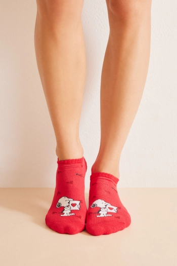 Набор из трех пар хлопковых носков Snoopy длиной до щиколотки