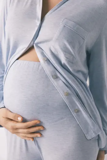 Довга піжама сорочкового крою "maternity" super soft.