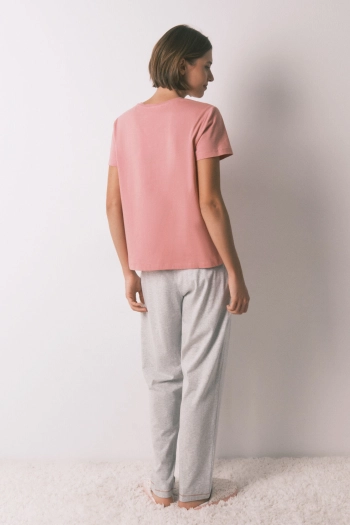 Рожева бавовняна піжама Pingu