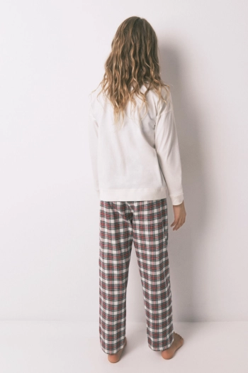 Дитяча бавовняна піжама в клітинку