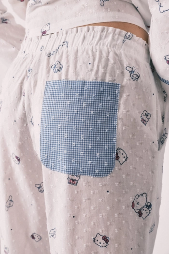 Довга піжама сорочкового типу з бавовни Hello Kitty