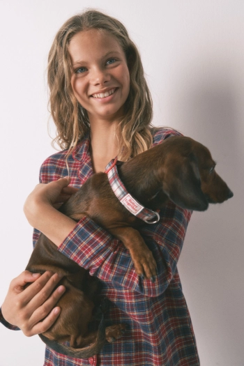 Детская пижама в клетку 100% хлопок