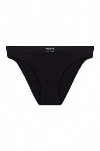 Классические бесшовные трусы чёрного цвета