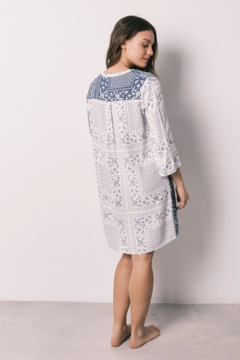 Рубашка-туника с принтом