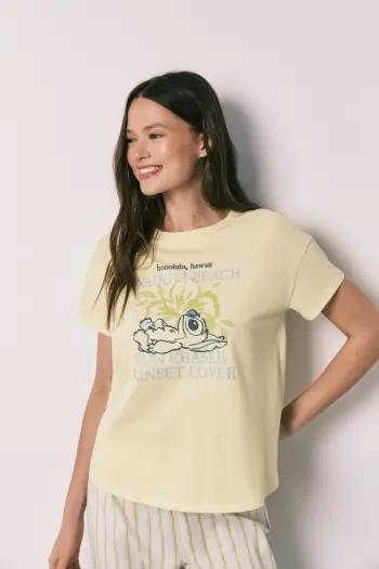 Піжама капрі з коротким рукавом Stitch
