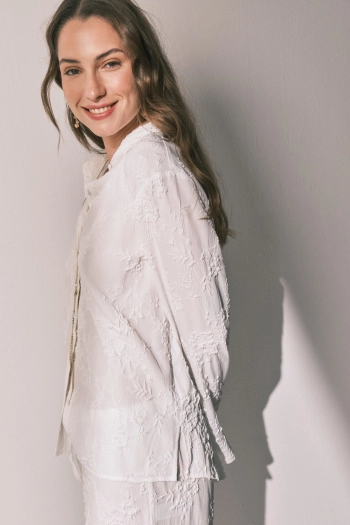 Довга піжама-сорочка із сатину