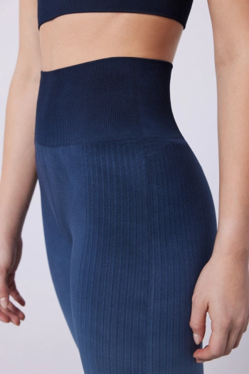 Безшовні штани Comfort синього кольору з ефектом омбре
