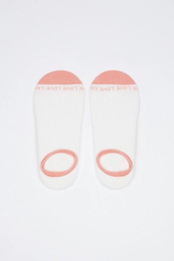 Білі бавовняні шкарпетки-сліди Love