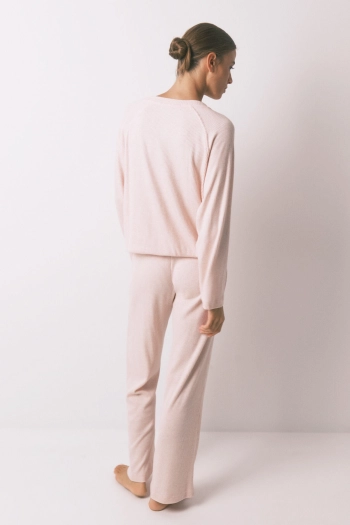 Длинная пижама в рубчик