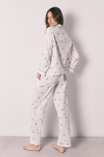 Довга піжама сорочкового типу з бавовни Hello Kitty