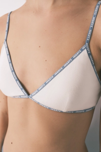 Трикутний бюстгальтер, білий