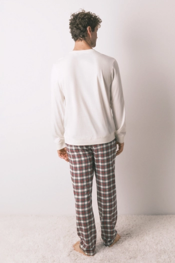 Чоловіча бавовняна піжама в клітинку