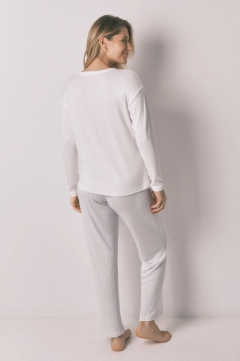 Довга піжама "maternity" трикотажна
