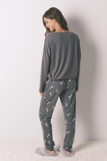 Довга піжама Snoopy з бавовни