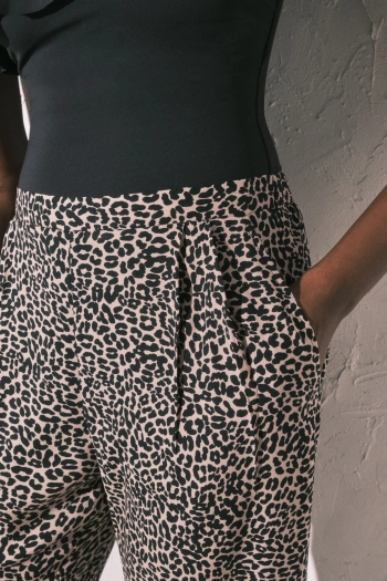 Легкі штани з анімалістичним принтом