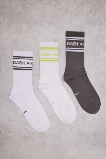 Набор из 3 пар хлопчатобумажные носки с логотипом.