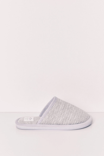 Серо-фиолетовые домашние тапочки