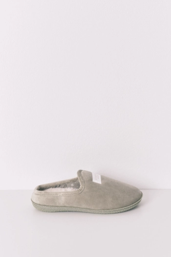 Зелені велюрові капці