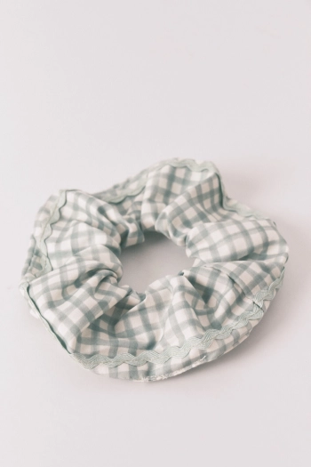 Максі-резинка в клітинку vichy зелена