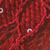 Червоні трусики-бразиліана з блискучого мережива