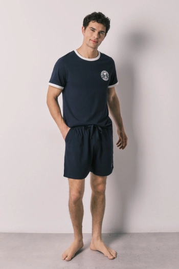 Чоловіча коротка піжама зі 100% бавовни Snoopy