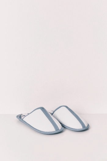 Капці сині з принтом