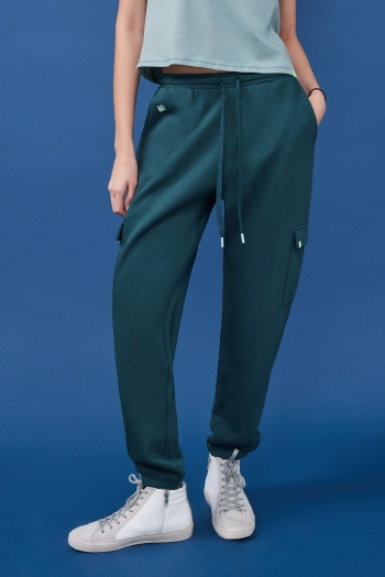 Зелені штани-джоггери карго
