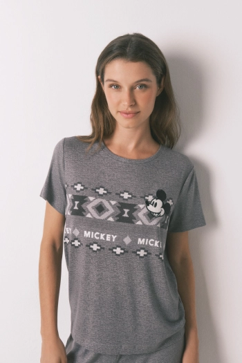 Мягкая пижама Mickey Mouse с этническим принтом