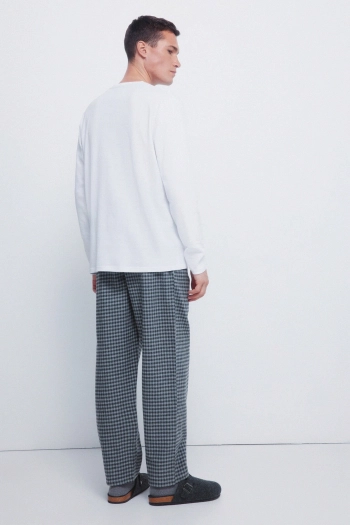 Довга фланелева піжама