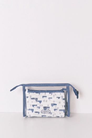 Набор из 3 косметичек с разными принтами