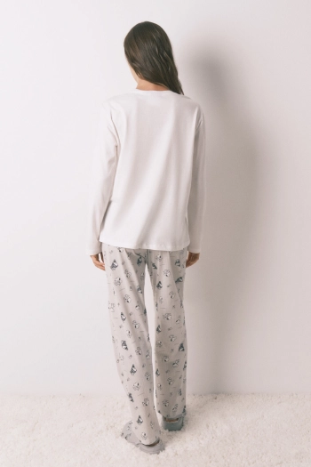 Довга піжама Snoopy з бавовни