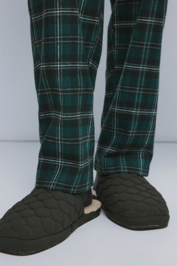 Стеганые тапочки без задника