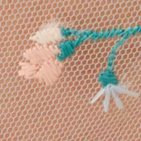 Классические трусики с вышивкой светло-голубого цвета