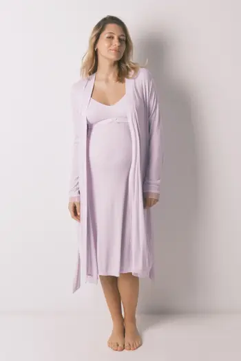 Халат-міді "maternity" у рубчик