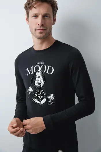 Длинная хлопковая пижама Snoopy Halloween